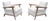 A Pair of Contemporary French Modernist Style Armchairs For Sale
