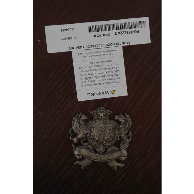 Theodore Alexander Althorp Collection Round Oak Dining Table For Sale - Image 14 of 14