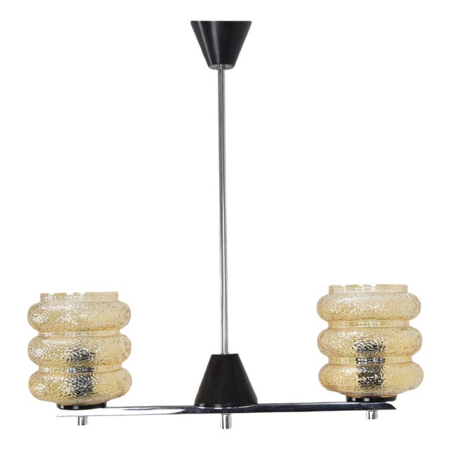 Mid-Century Czechoslovakian Hanging Lamp, 1960s For Sale