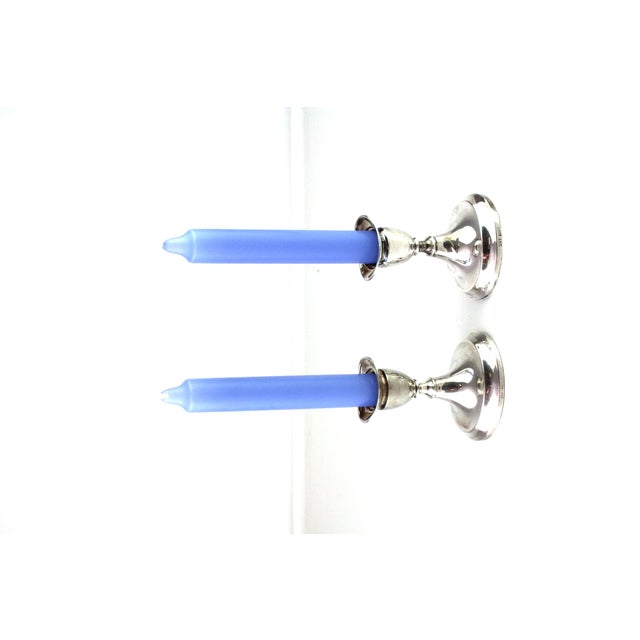 Metal Silver Candleholders by Svend Toxvaerd, 1890, Set of 2 For Sale - Image 7 of 13