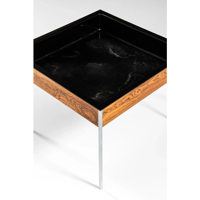 Rosewood Plant Stand by Uno & Östen Kristiansson for Luxus, Sweden, 1960s For Sale - Image 3 of 5