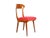 Pair of wooden & red fabric chairs manufactured by Fratelli Barni from Seveso (Milan) in 1950s. Very good condition:...