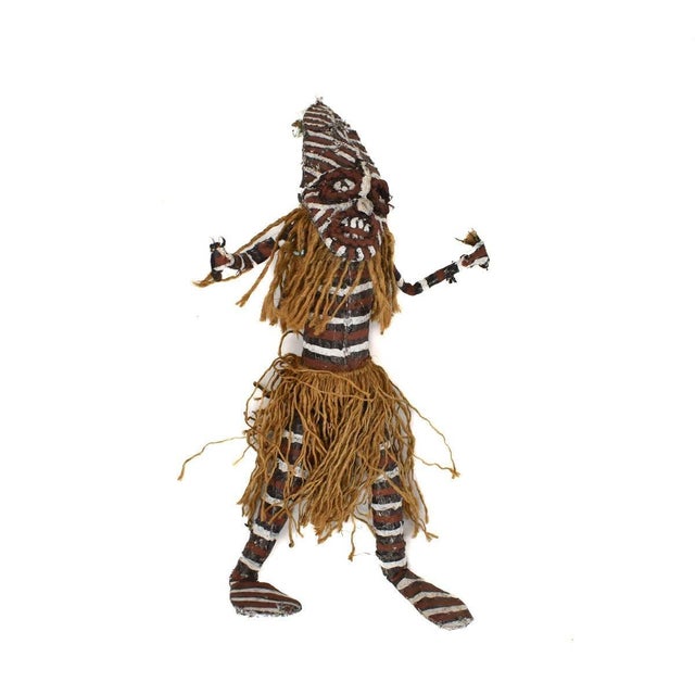 Early 20th Century Makishi Painted Masked African Doll For Sale In Denver - Image 6 of 8