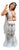 Italian Glazed Ceramic Woman Playing Drum Sculpture by Ronzan, 1950s For Sale