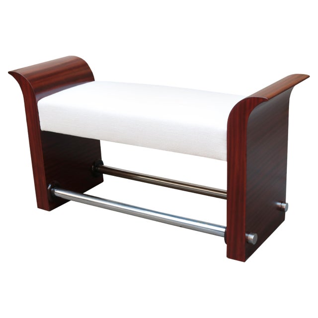 Single Art Deco Bench , France 1920's For Sale - Image 17 of 18