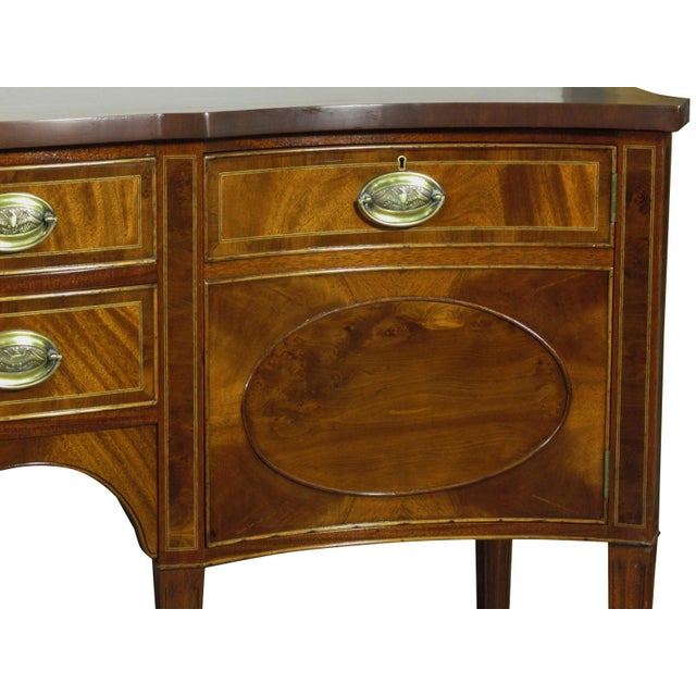 English Import Inlaid Mahogany Sideboard For Sale In Boston - Image 6 of 9