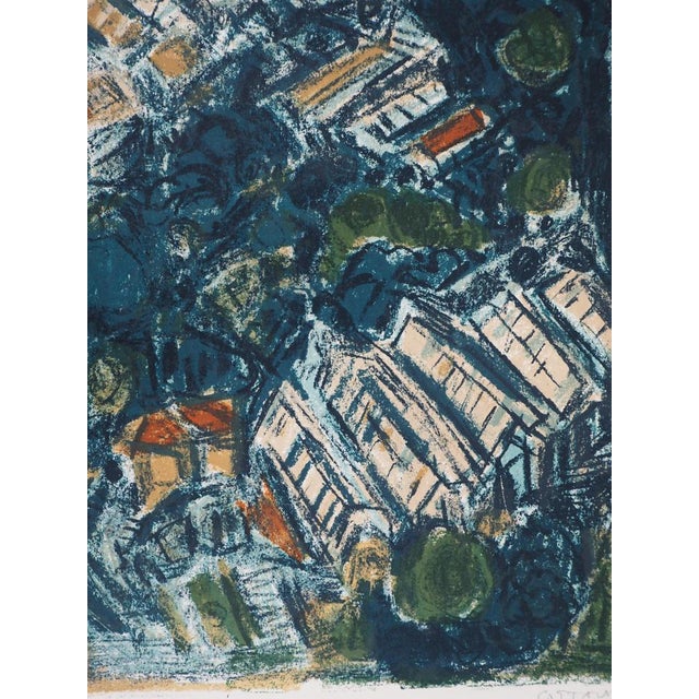 André Cottavoz, the Green Greenhouses of the South (vallauris), 1973, Original Lithograph For Sale - Image 7 of 9