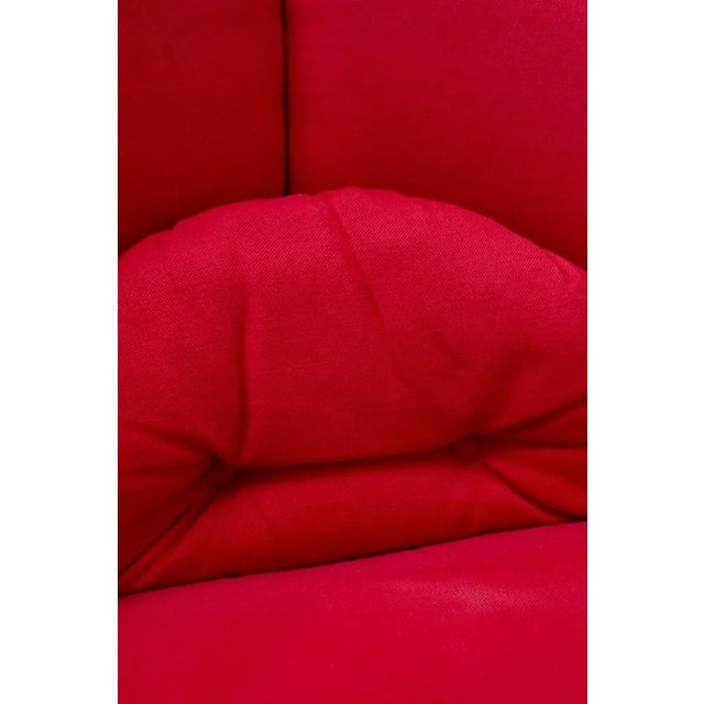 Red Chairs with Wheels, Set of 4 For Sale - Image 5 of 18