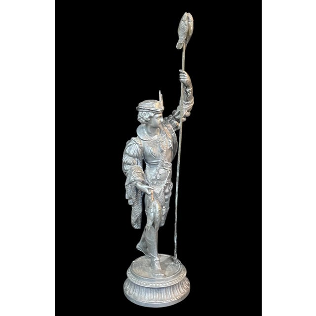 These Ansonia figurines from Bradley & Hubbard may have once been a part of a clock. These statues are made of spelter...