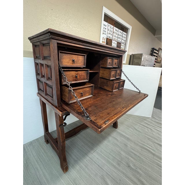 Design Plus Gallery presents a Bargueño Secretary Desk with Spanish Origins. This traditional Spanish portable writing...
