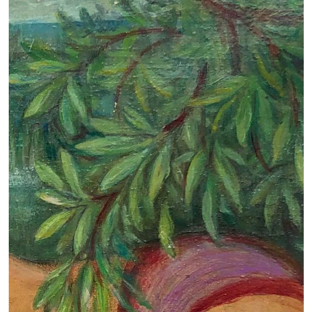 Jules Gaillepand, La Baigneuse Inquiète, 1932, Oil on Canvas For Sale - Image 6 of 9