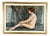 French School Artist, Seated Nude, Early 20th Century, Oil Painting on Canvas, Framed For Sale