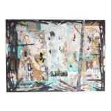 Ralph De Burgos Mixed-Media Abstract Collage For Sale