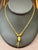 Early 21st Century 24 K Pure Gold Hand Made Yellow Gold Tube Chain Necklace, 9.7 Gm, 16 " + Pendant For Sale - Image 5 of 18