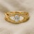 Modern 1 Ct Moissanite 14k Gold Engagement Ring, Size 7 For Sale - Image 3 of 5