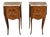 Louis XV Style Marquetry Bedside Tables, Late 20th Century, Set of 2 For Sale