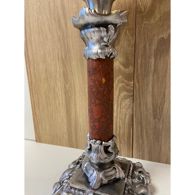 Antique & Elegant Large Kerosene/Oil Lamp French Made - Late 1800s - Early 1900s Mark & ​​Manufacturer - "HS" Registered...