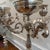 Pair of Ornate Rococo-Style Silver-Plated 5-Arm Candelabras With Epergne Bowl For Sale - Image 10 of 12