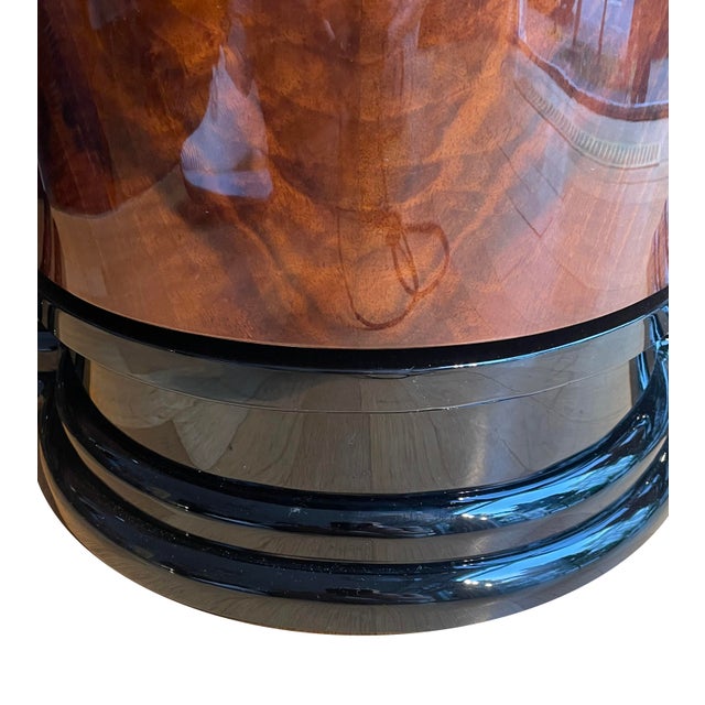 Black Art Deco Walnut Bar Cabinet, 1930 For Sale - Image 8 of 18