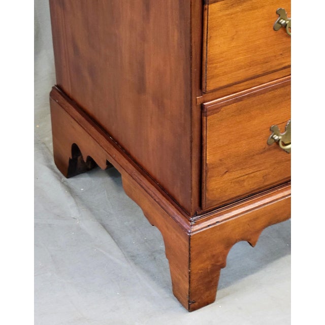 Late 19th Century Antique 19th Century American Chippendale Cherry Chest of Drawers For Sale - Image 5 of 18
