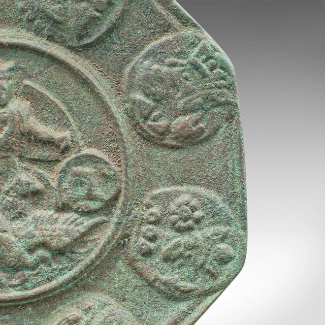 Metal 1800's Small Antique Georgian Bronze Octagonal Dish For Sale - Image 7 of 7