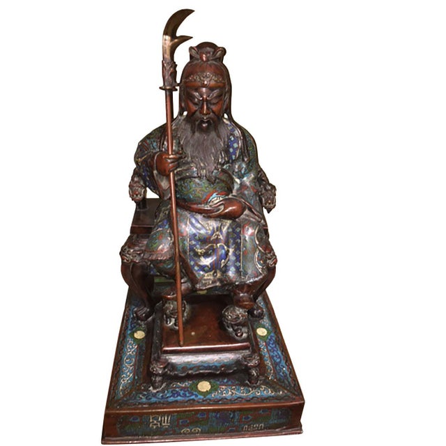 Late 19th Century Japanese Cloisonné Nobleman For Sale - Image 12 of 12