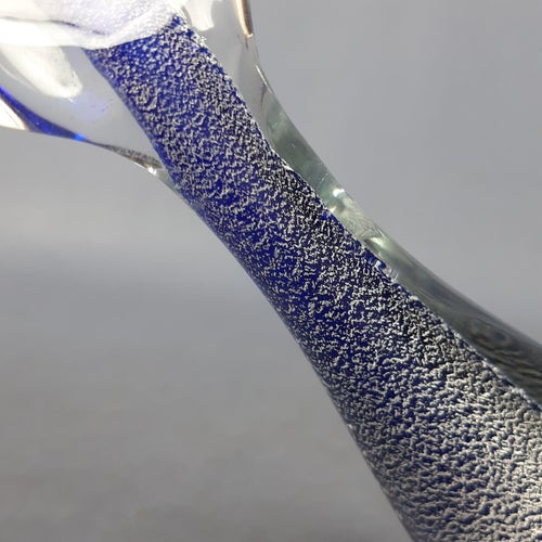 Sommerso Silver & Murano Glass Dolphin Sculpture by Fabio Tosi, 1970s Models & Figurines