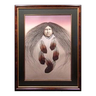 Frank Howell "Lakota Legacy" Hand Signed With Custom Frame For Sale
