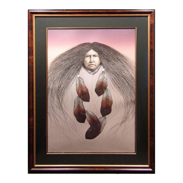 Frank Howell "Lakota Legacy" Hand Signed With Custom Frame For Sale
