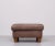 Very nice luxurious Pouf or Ottoman . Stich Leather . Beautiful Brown color .Comes with just the right amount of wear .