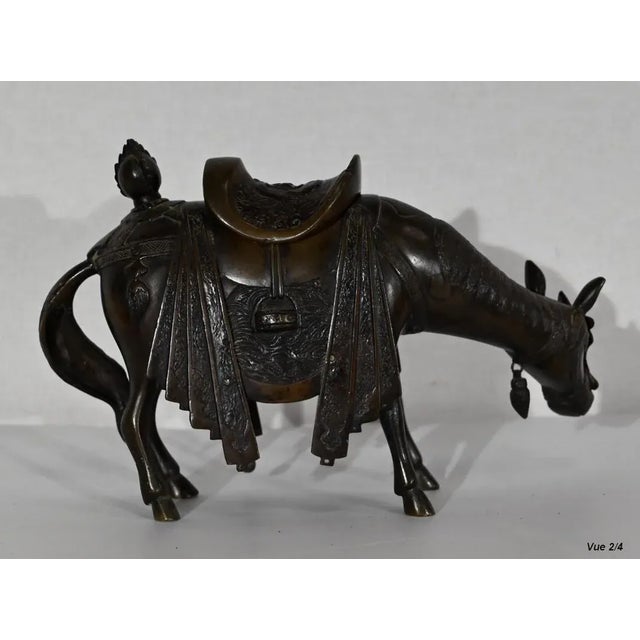 Asian Style Bronze Horse, Early 1900s For Sale - Image 5 of 12