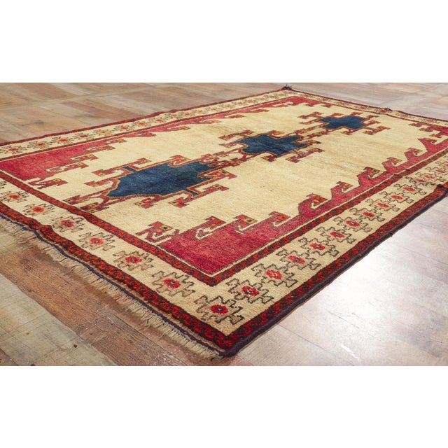 Textile Vintage Persian Shiraz Rug - 04'08 X 07'04 For Sale - Image 7 of 9
