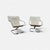 Tubular Chrome Cantilever Chairs with Cream Canvas Slings, Set of 2 For Sale - Image 11 of 11