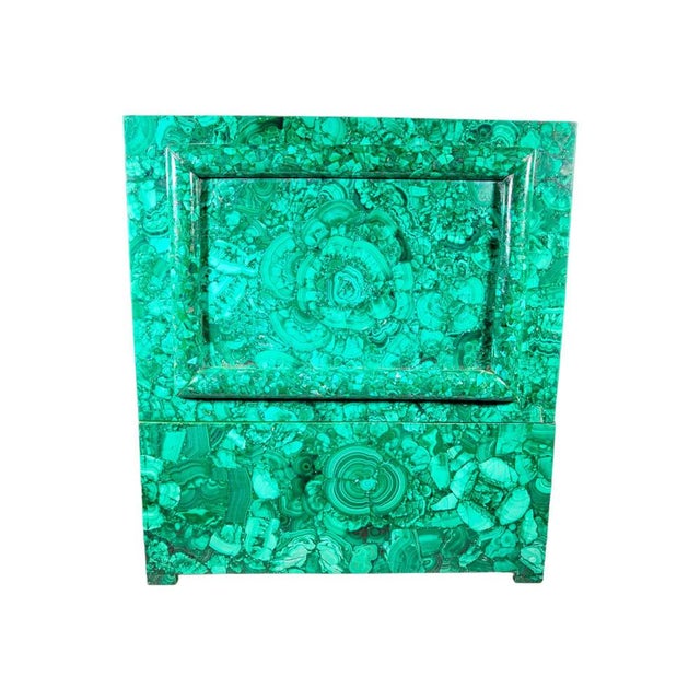 Large Mid-Century Malachite Box, 1950s For Sale - Image 4 of 14