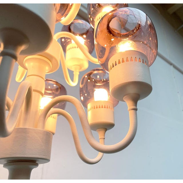 Metal Mid-Century Swedish T527 Chandelier by Hans-Agne Jakobsson for Hans-Agne Jakobsson AB, 1960s For Sale - Image 7 of 18