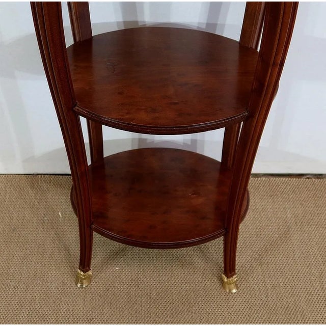 Small Louis XVI Style Solid Mahogany Side Table For Sale - Image 12 of 18