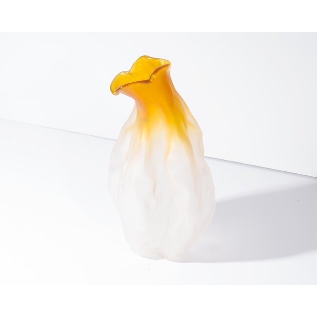 1990s 1999 Art Glass Organic Vase by Nikolas Weinstein For Sale - Image 5 of 8