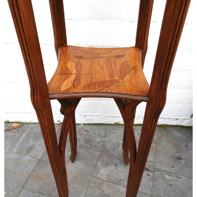 Vintage Art Nouveau Galle Style Plant Stand, 1960s For Sale - Image 18 of 18