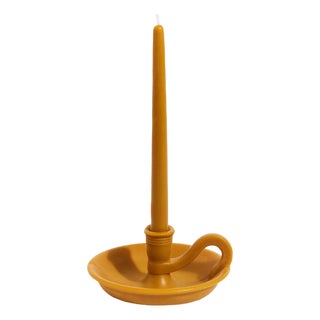 Misette The Forme Wax Candlestick, Camel For Sale