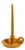 Misette The Forme Wax Candlestick, Camel For Sale
