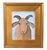 2020s Folk Art Billy Nanny Goat Portrait Painting Including the Antiqued Gold Wood Frame For Sale - Image 5 of 5