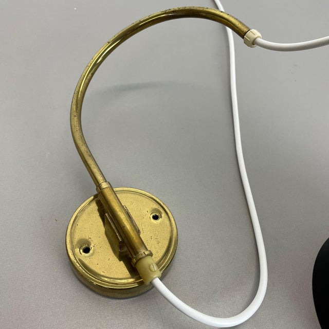 Minimalist Adjustable Brass Wall Hanging Light, Italy, 1960s For Sale - Image 18 of 18