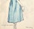 Givenchy 1958 French Mid-Century Givenchy Fashion Print For Sale - Image 4 of 4
