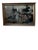 18th Century Chinese Reverse Figurative Landscape Panting on Glass, Framed For Sale