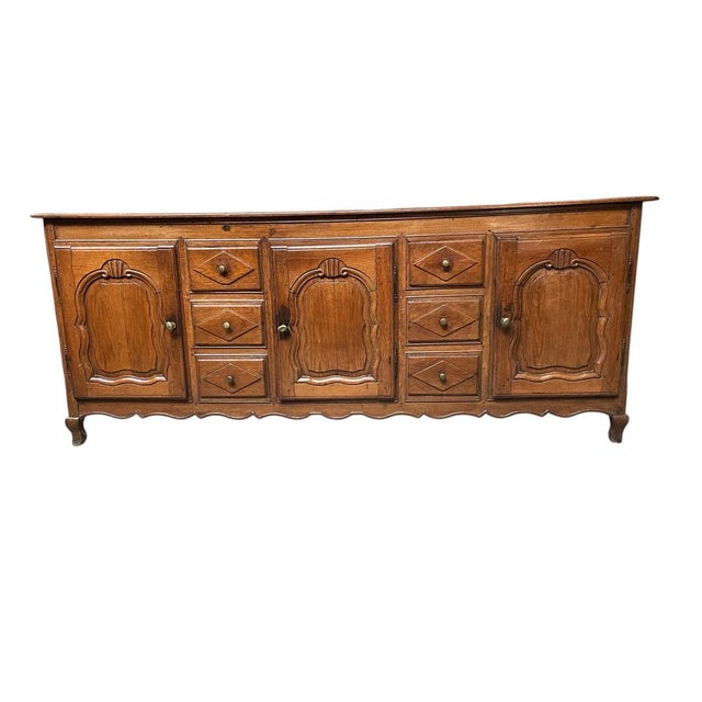 Large French Picardien Dresser in Oak with Original Patina, 1800s For Sale - Image 5 of 5