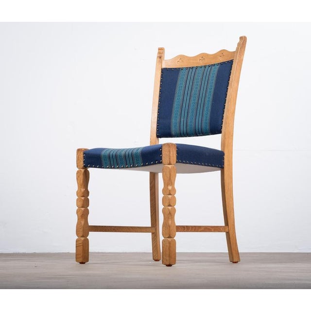 Dining Chairs in Oak by Hennnig Kjærnulf, 1960s, Set of 6 For Sale - Image 9 of 10