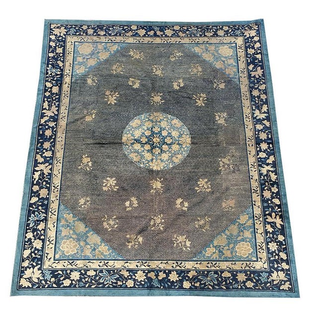 Late 19th Century Chinese Peking Carpet ( 9' x 11' 8'' - 275 x 355 cm ) Chinese - Peking 1880s Room Size Knotted Rectangle...