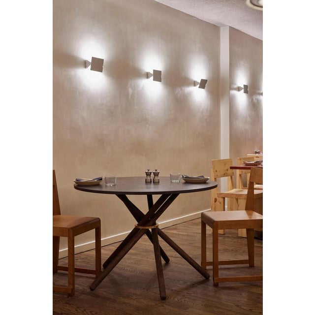 Gold Hector Concrete Top and Dark Oak Legs Dining Table 105 by Eberhart Furniture For Sale - Image 8 of 15