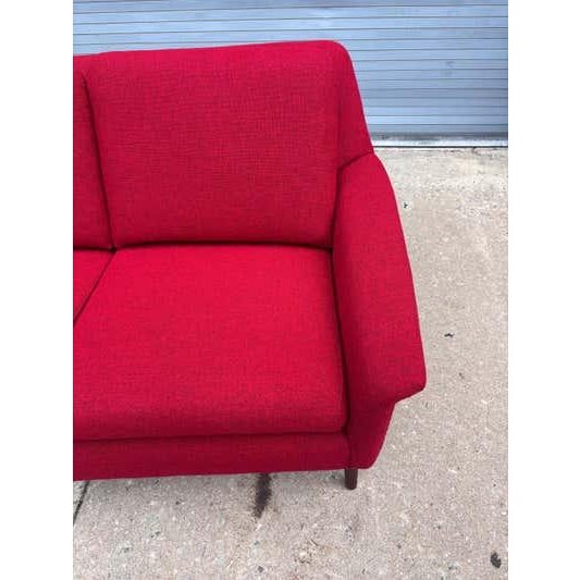 DUX Dux Sofa, Upholstered, Mid-20th Century Design, Folke Ohlsson Newly Reuphostered For Sale - Image 4 of 11