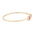 Ruby Red Contemporary 3.08ct Ruby Bezel-Set Bangle Bracelet in 14k Yellow Gold For Sale - Image 8 of 17